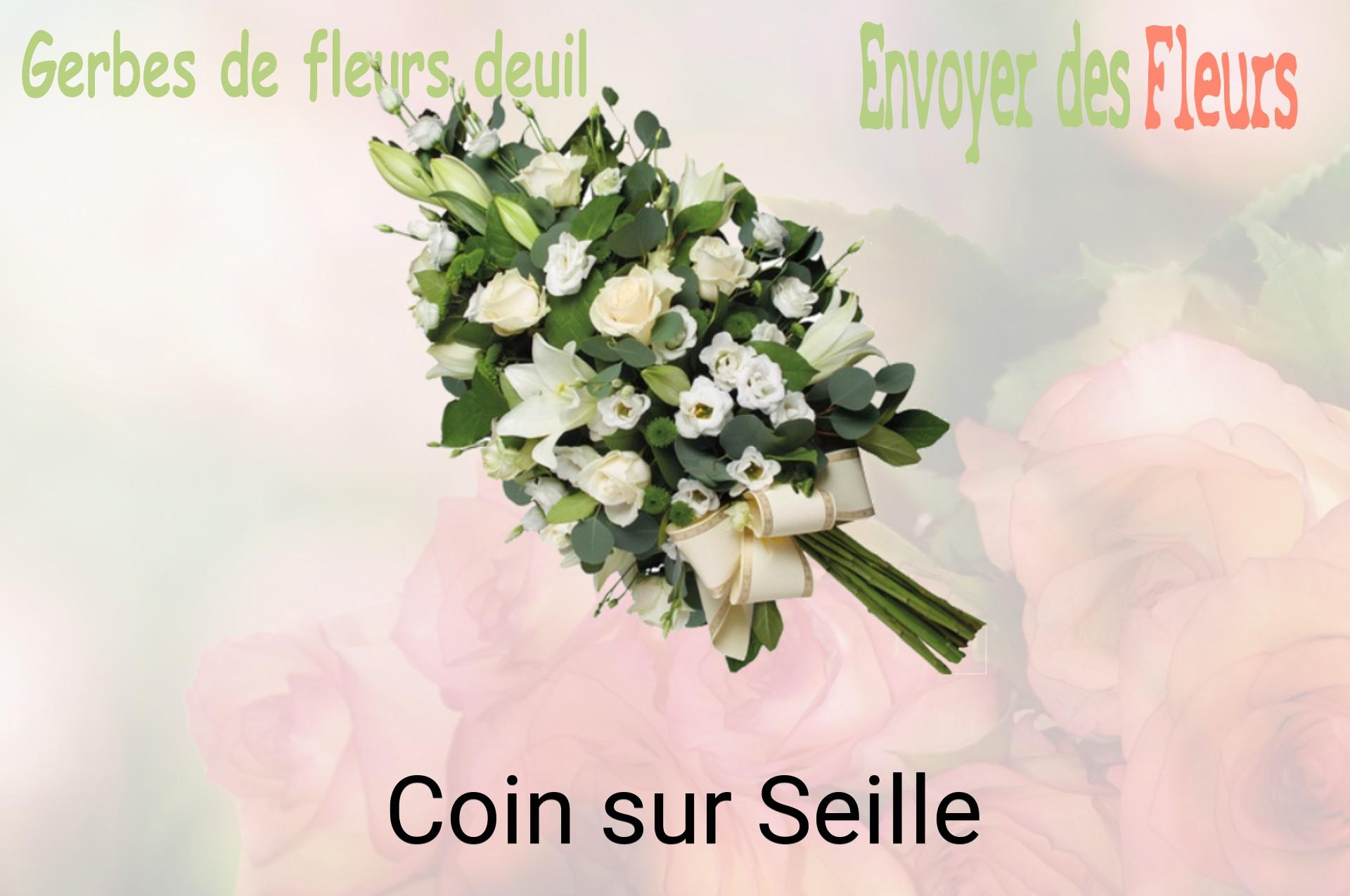 Gerbe de fleurs de deuil livrée à Coin-sur-Seille